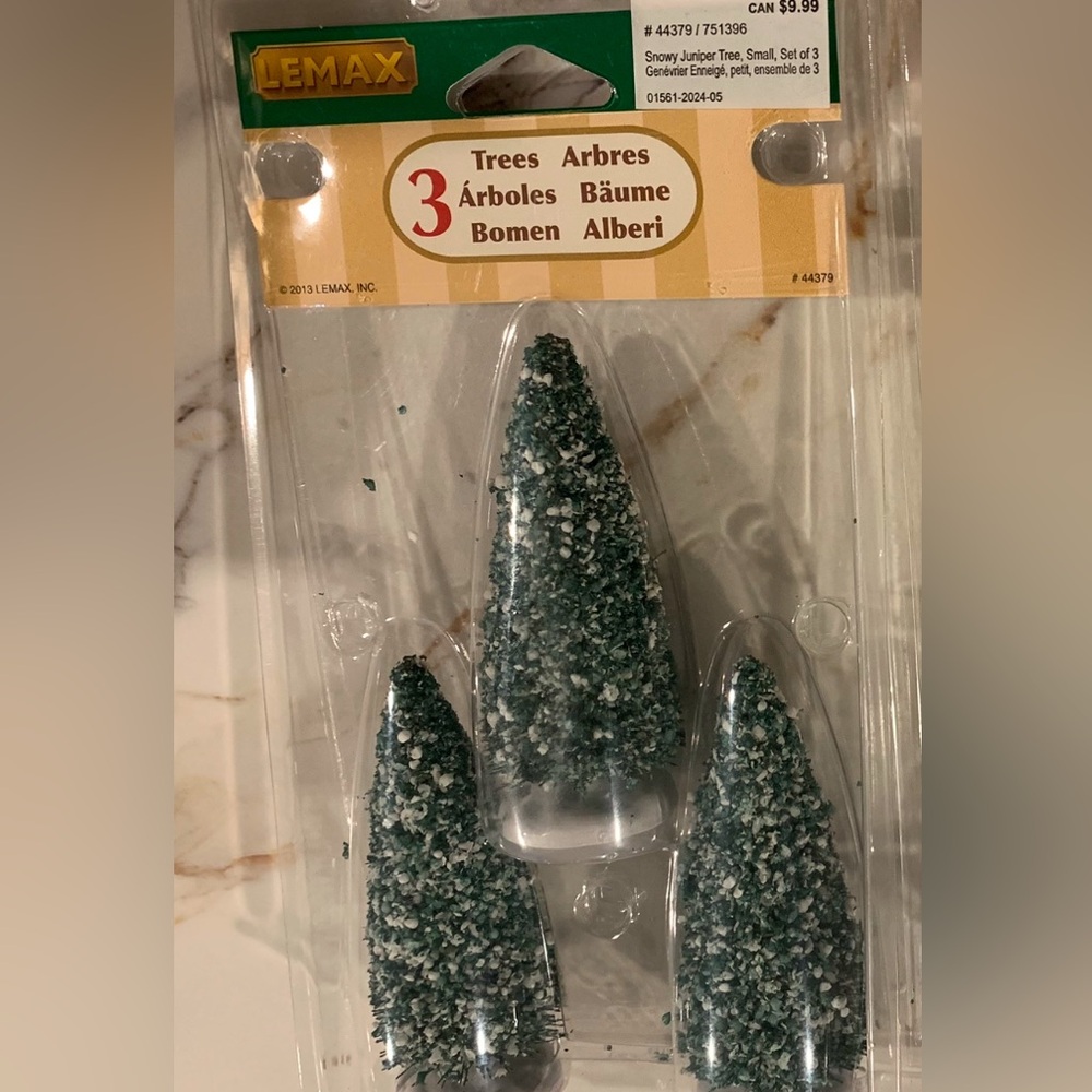 New Lemax Christmas Village trees. Set of 3